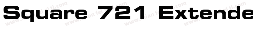 Square 721 Extended Bold字体转换